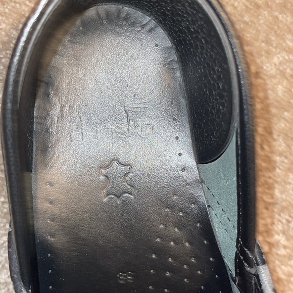 Dansko Black Gold Scribble Clogs Mules - size 39 - Picture 5 of 7